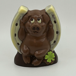 Glückschwein mit Hufeisen